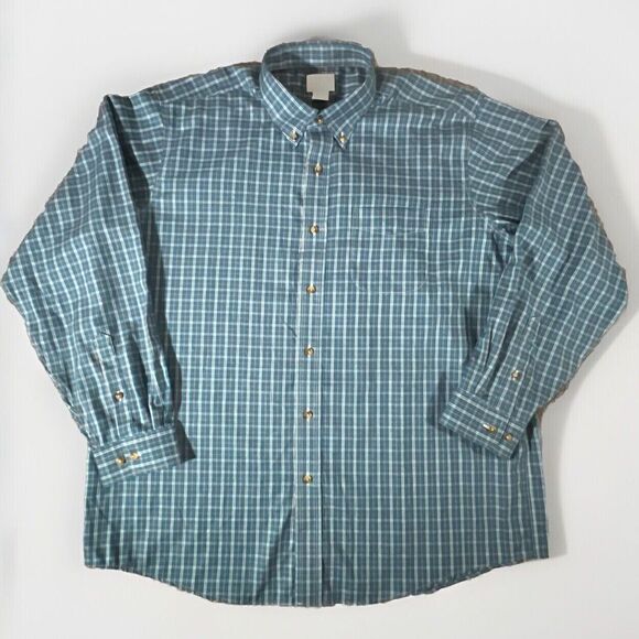 L.L. Bean Other - L.L.Bean XL Traditional Fit‎ Shirt Cotton Button Front Plaid Chest Pocket